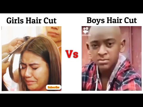 Girls Hair Cut Vs Boys Hair Cut !! Memes #viralmemes #meme