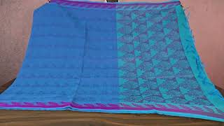 Blue Coimbatore cotton saree SS4768 #coimbatorecotton #cottonsarees