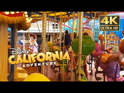 2024 Jessie's Critter Carousel | 4K Ride POV | Disney California Adventure