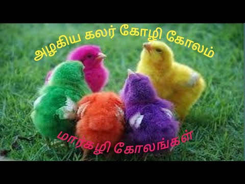 Creative Hen kolam for new year|kolam for Margazhi month|8*8 dot kozhi kolam|#Bala Kolams|BKR#196|