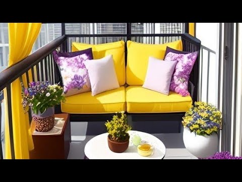 top yellow colour decoration ideas|| balcony decor with yellow colour|| yellow color effects||