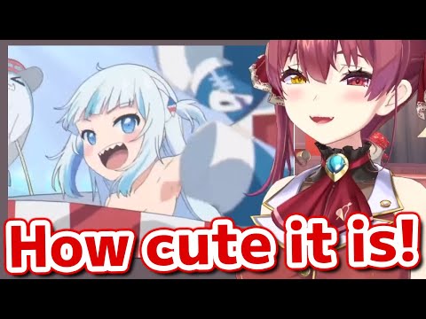 Marine talks about her clothes changing scene animation that she performed with Gura【Hololive】