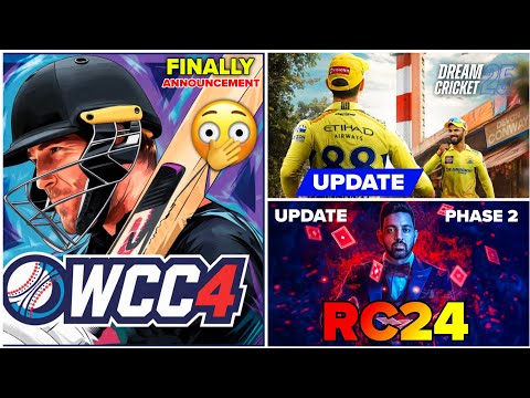 🤯 WCC4 Announcement | RC24 PHASE 2 Update 🤩 | Game Changer 5 Auction Update | DC25 Update