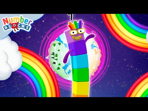 Rainbows, Colourful Maths and Shapes | 123 - Learn to Count | Numberblocks