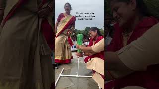 Water Rocket launch by government school teachers at Capital High School, Unit-3 Bhubaneswar