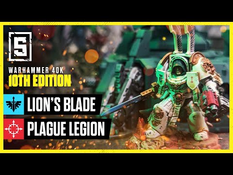 NEW Dark Angels vs Nurgle Daemons | Warhammer 40k Battle Report