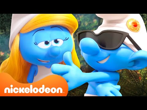 Clumsy Smurf Is... Cool?! 😎 | Full Scene | @Nicktoons