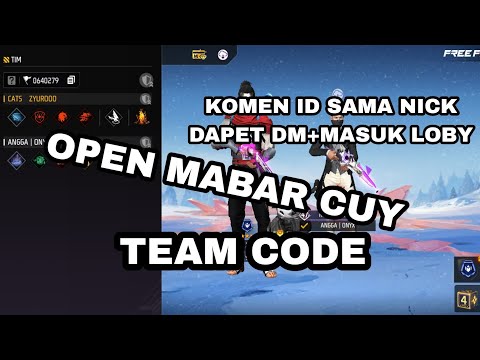 open team code free fire