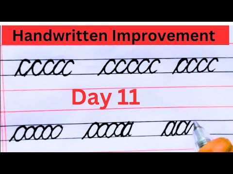 Handwritten improvement day 11 | Cursive handwriting |