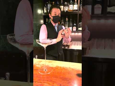 White Chocolate x Truffle Salt special cocktail for White Day by Japanese bartender Shinobu Ishigaki