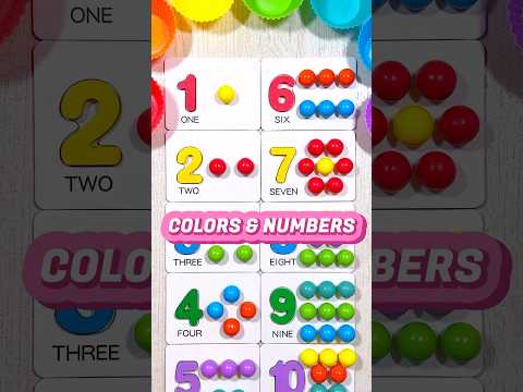 Color Sorting & Counting for Toddlers | Educational Videos for Toddlers #shorts