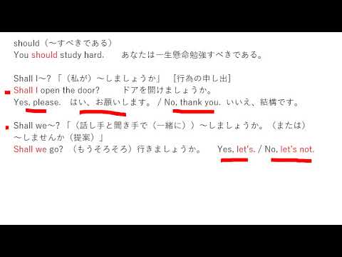 ⑮さまざまな助動詞 4 その他