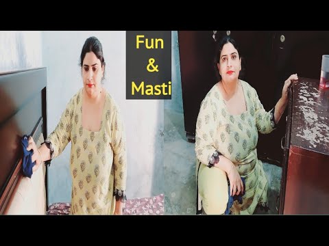 Room cleaning | Mene overacting ki | Fun and masti | Samina Daily Life Vlog