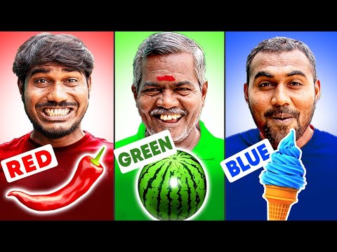 Don't Choose Wrong Color Food | Eating Challenge