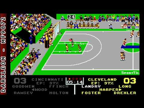 Omni Play Basketball © 1989 Mastertronic - PC DOS - Gameplay