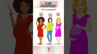 Who is Really Pregnant? #puzzleshorts #trickyriddle #trickypuzzles #amazingpuzzle #amazingriddles