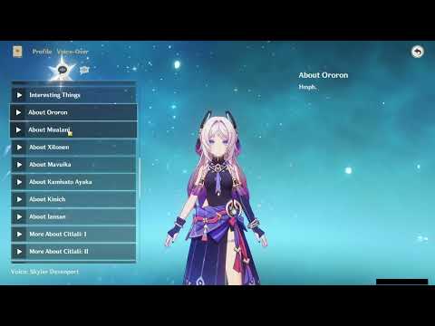 CITLALI ALL VOICE LINES (ENGLISH)