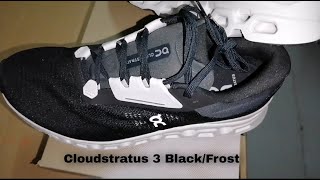 On Cloudstratus 3 Black/Frost Unboxing