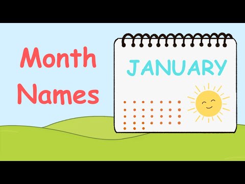 Month Names for Kids | Month song | kids rhymes #kidssong #kidsrhymessongs  #viralvideo #kidsmusic