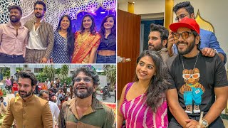 Star Studded Celebrities entrys at Akhil Sarthak Saloon | Bigg Boss Contestants | Akkineni Nagarjuna