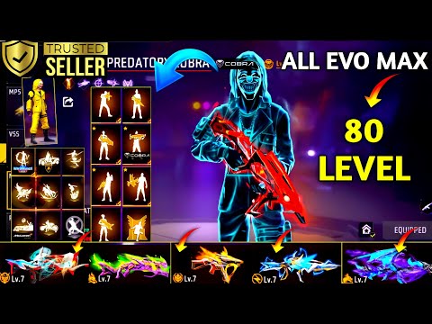 Free Fire id Sell 😱💸|| All evo gun max  🛒All criminal bundles 🤯💸||Trusted id Seller💯✅