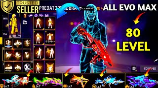 Free Fire id Sell 😱💸|| All evo gun max  🛒All criminal bundles 🤯💸||Trusted id Seller💯✅