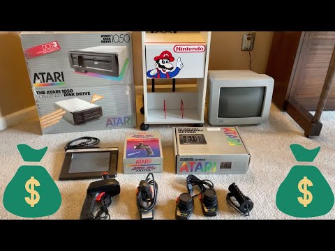 Vintage Nintendo NES Cart And Atari Computer Lot Pickup