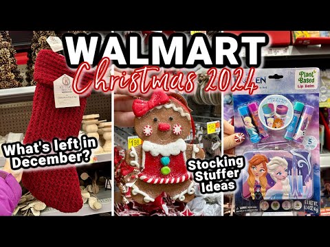 WHAT CHRISTMAS DECOR IS LEFT AT WALMART IN DECEMBER? | Last Minute Stocking Stuffer Ideas at Walmart