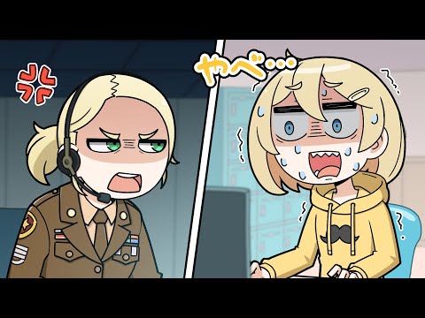 Ame provokes Army but they identified her address...【Hololive Animation｜CC ENGsub】