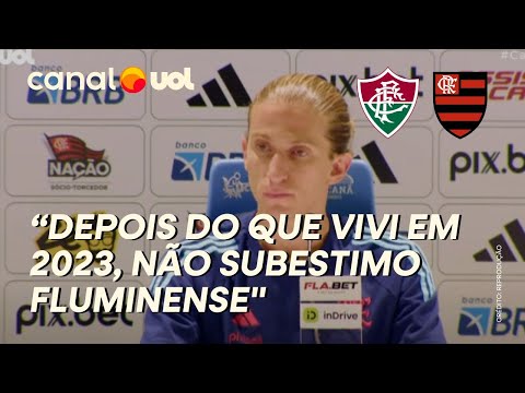 FILIPE LUÍS VÊ FLAMENGO EM VANTAGEM E VALORIZA O FLUMINENSE: ‘NÃO SUBESTIMO NUNCA’; ASSISTA COLETIVA