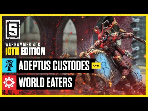 Adeptus Custodes vs World Eaters | Warhammer 40k Battle Report