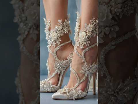 Beautiful Wedding Bridal Heels Sandals Designs 👠  #fashion #heels #sandals #shorts