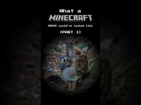 What A Minecraft Movie Could've Looked Like (Part 1) #minecraft #minecraftshorts #animals #irl