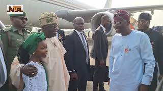 President Tinubu arrived in Lagos for end of the year activities | NTA