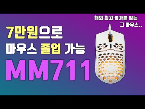 해외 최고 평가를 받는 게이밍 마우스 추천 ! 쿨러마스터 MM711 (7만원으로 졸업각이 보인다는...ㄷㄷ)