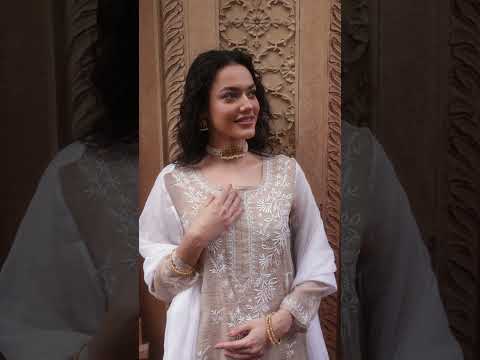 Ada's collection features exquisite ready-to-wear chikankari kurta sets