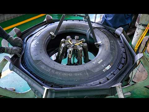 Process of Making Retreaded Tire with Old Truck Tires in 2 Different Ways - Tire Recycling Factory