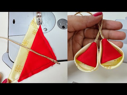 Very Easy and Unique Latkan Making at Home | Latkan Design | How to make Blouse Latkan