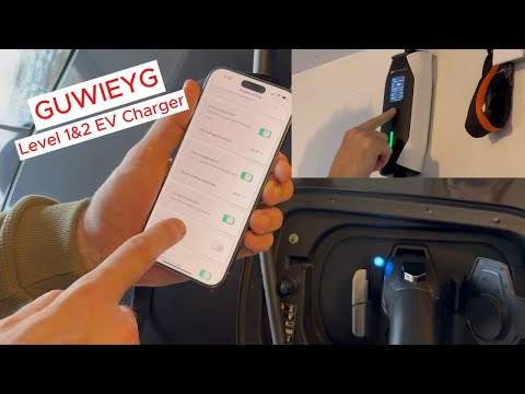 GUWIEYG Level 1&2 EV Charger, with app capability! #evchargers #evcharging #evcar