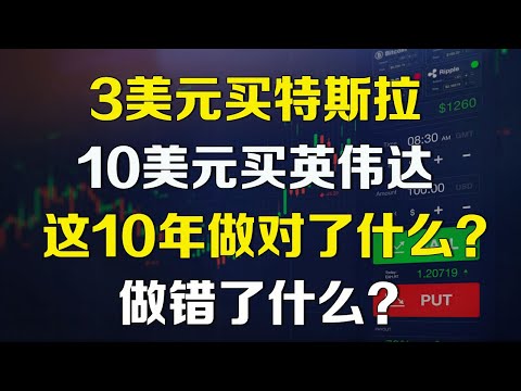 美股 3美元买特斯拉，10美元买英伟达，过去这10年，我做对了什么？做错了什么？TSLA NVDA AMD SPY QQQ