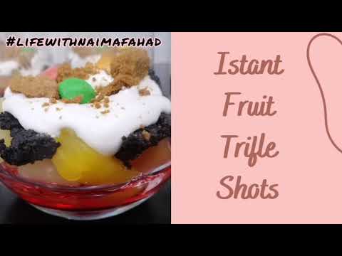 Instant Fruit Trifle Shots in my Style 😋 #Instantdessertrecipe