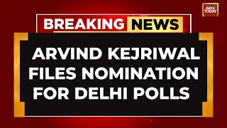 LIVE: Arvind Kejriwal Files Nomination For Delhi Elections, Visits Valmiki, Hanuman Mandir