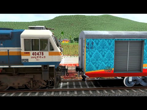 WDM3D TO WDP4D HUMSAFAR EXPRESS LOCO CHANGE | BUMPY RAILROAD | TRAIN SIMULATOR | RAILWAY RITAM