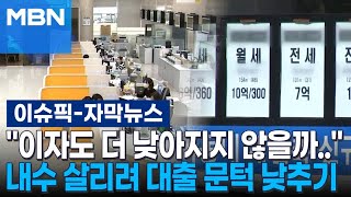 [자막뉴스] ＂이자도 더 낮아지지 않을까..＂ 내수 살리려 대출 문턱 낮추기 | 이슈픽