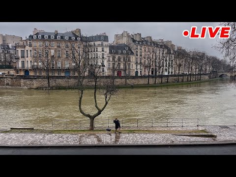 [🇫🇷Paris Live] Bonjour Rainy Paris Walk Live Broadcasting  15/January/2025