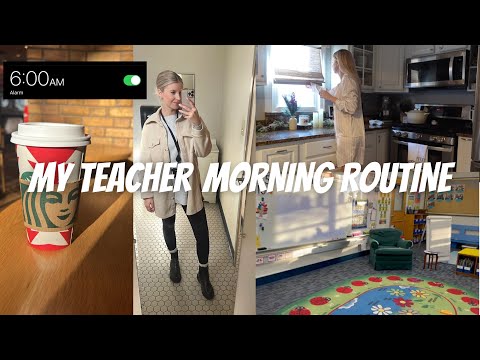 MY MORNING ROUTINE 🌤️| a look into how I start my days as a substitute teacher!