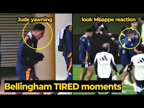 Bellingham funny tired after training ahead Supercopa de España against Mallorca, look Mbappe react