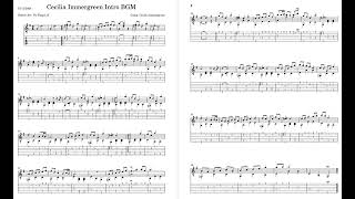 Cecilia Immergreen Intro BGM [Guitar Sheet+Tab]