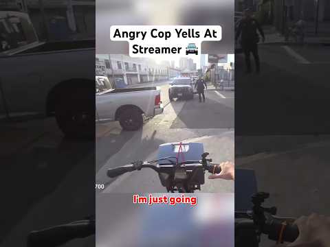 CRAZY COP YELLS AT TWITCH STREAMER!