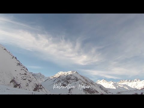 Peaceful Calming Mountain with Ambient Relaxing Music - Meditation Music, Sleeping Music, Calm Music